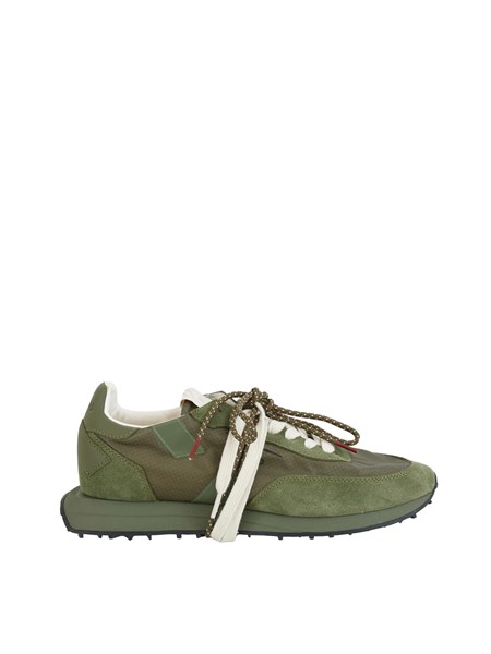 sneakers rush framework di ghoud venice in ripstop e suede verde rushrolm