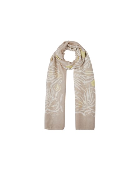 stola liu jo donna in tessuto stampato floreale beige 2a6032t2738