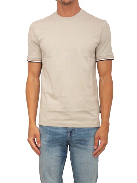 t shirt beige thomson4 boss uomo in cotone thompson450501097