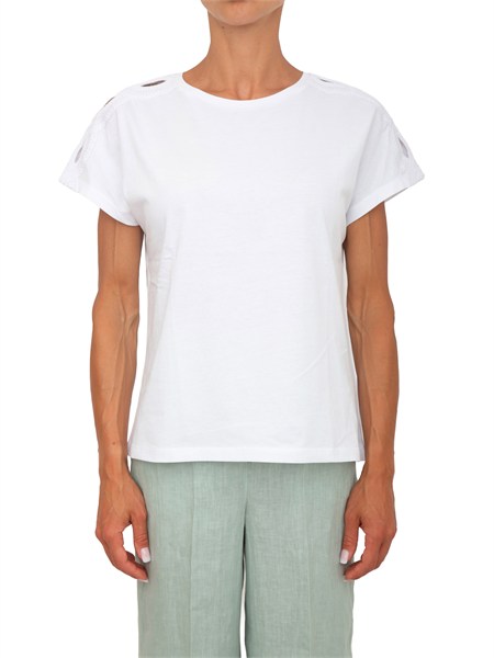 t shirt bianca emmchiffon di emme marella in cotone emmchiffon