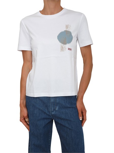 t shirt bianca mmlnegozi max mara mm misto cotone mmlnegozi