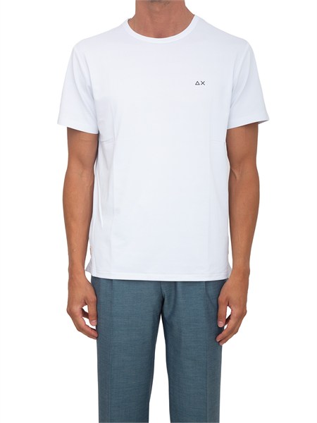 t shirt bianca sun68 uomo in nylon t36135