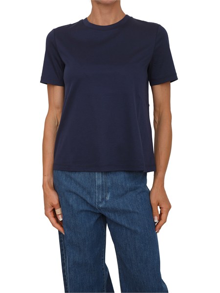 t shirt blu mmlastice max mara mm in cotone e modal mmlastice