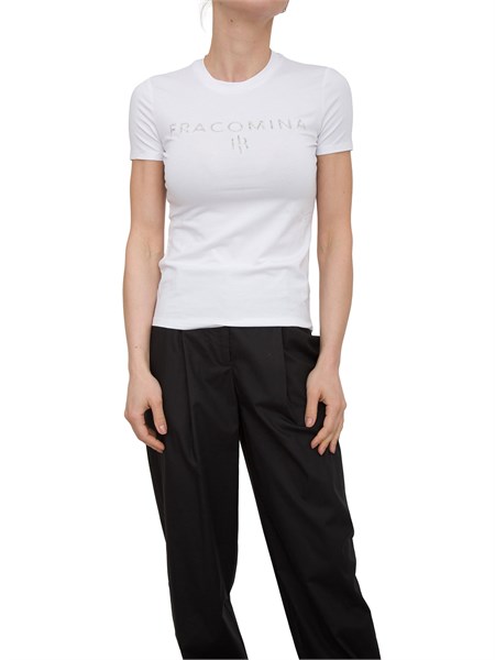 t shirt donna fracomina bianco fp25st3011j449n5