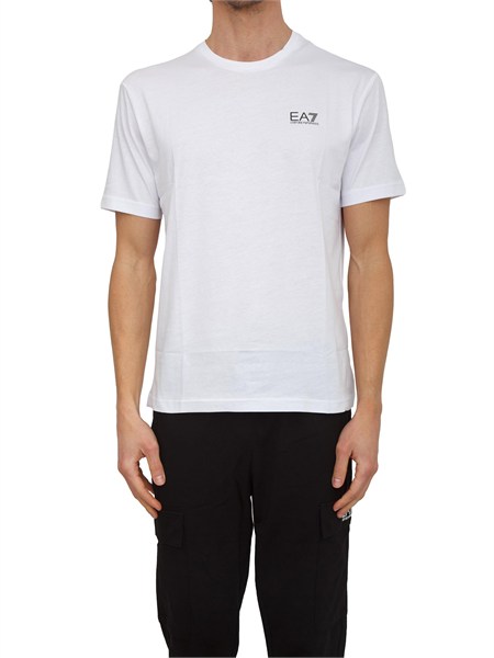 t shirt ea7 emporio armani in cotone bianco 7m000567af10375