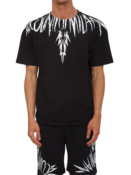 t shirt nera county of milan ali graffiti a contrasto s6cmmath003