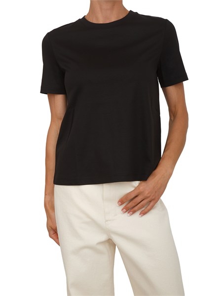 t shirt nera mmlastice max mara mm in cotone e modal mmlastice