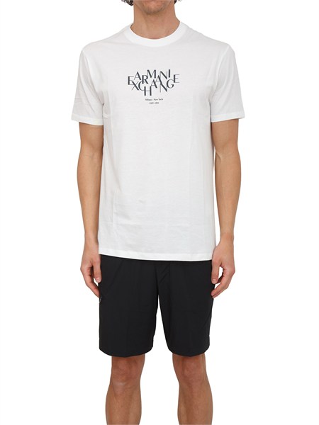 t shirt uomo armani exchange in cotone bianco xm002782af10356