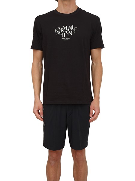 t shirt uomo armani exchange in cotone nero xm002782af10356