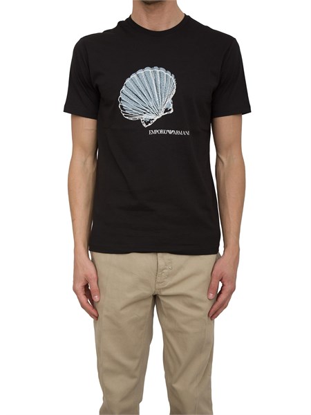 t shirt uomo emporio armani nero em000574af12347