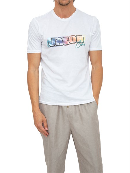 t shirt uomo jacob cohen bianco u4r0404m4467