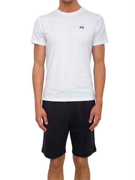 t shirt uomo la martina bianco ccmr04js388