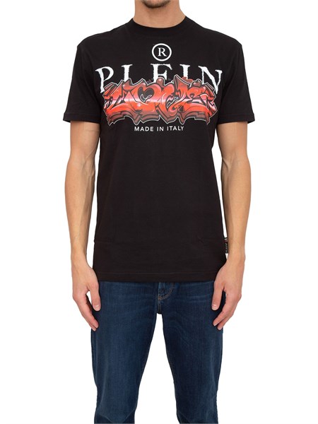 t shirt uomo philipp plein nero mtk6221pjy002n