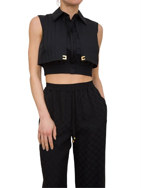 top donna elisabetta franchi nero ca05351e2