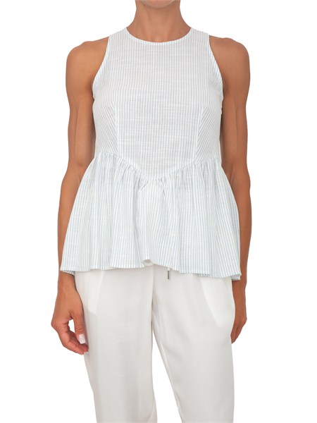 top robilara kocca misto lino righe azzurre robilaratp8579