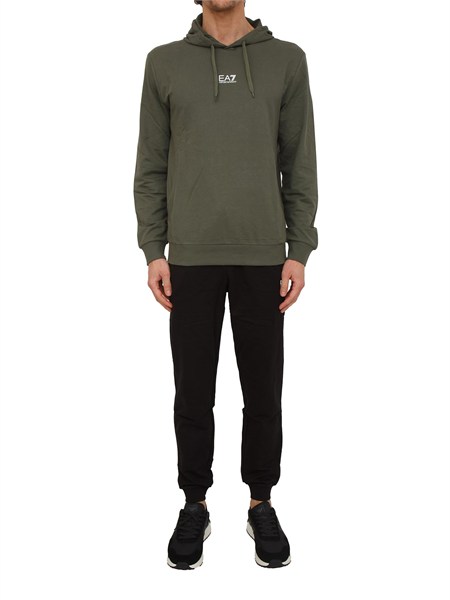 tuta sportiva verde ea7 core identity in cotone 8npv64pjvrz