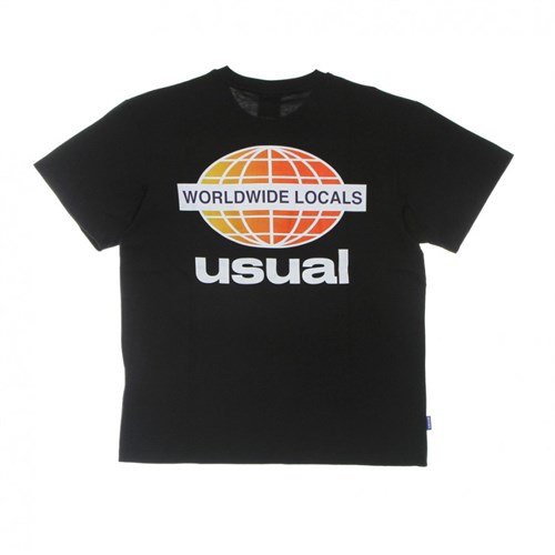 USUAL USUAL S22T Tee Blk Gradient in T-shirt