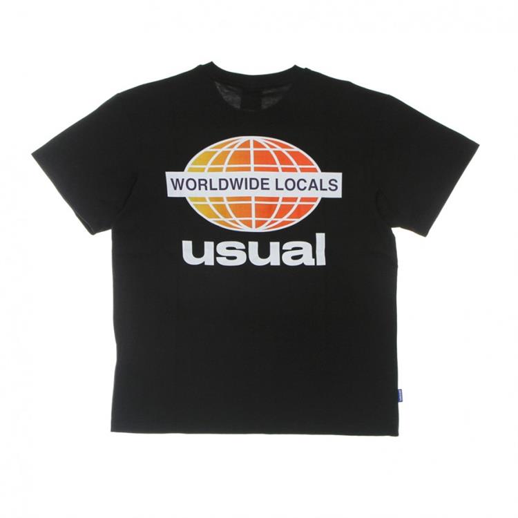 USUAL USUAL S22T Tee Blk Gradient